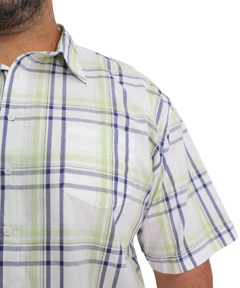 Mens Short Sleeve Check Shirt | Eagle Clothing | Plus Size | Big & Tall
