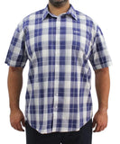 Mens Short Sleeve Check Shirt | R479.90 | Eagle Clothing | Plus Size | Big & Tall