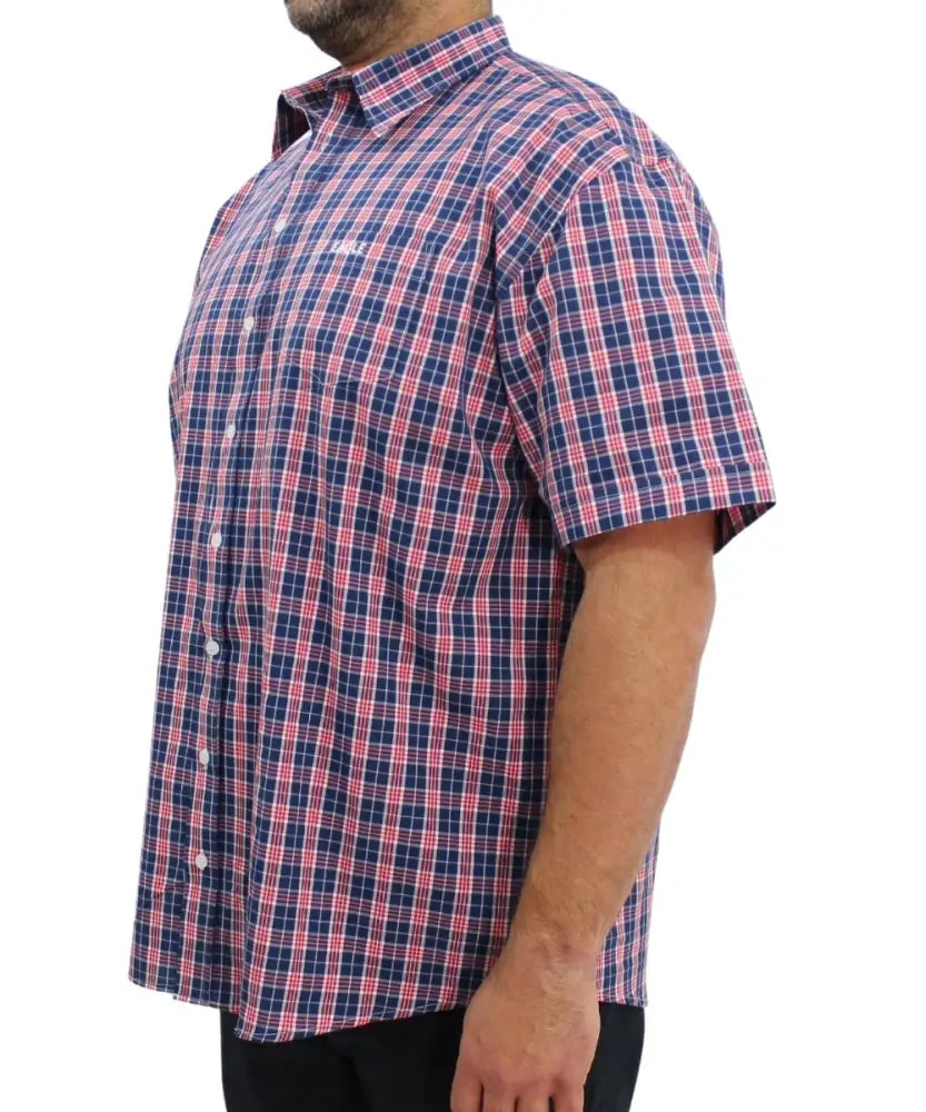 Mens Short Sleeve Check Shirt | Eagle Clothing | Plus Size | Big & Tall