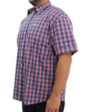 Mens Short Sleeve Check Shirt | Eagle Clothing | Plus Size | Big & Tall