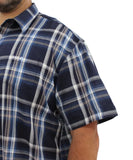 Mens Short Sleeve Check Shirt