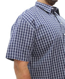 Mens Short Sleeve Check Shirt | Eagle Clothing | Plus Size | Big & Tall