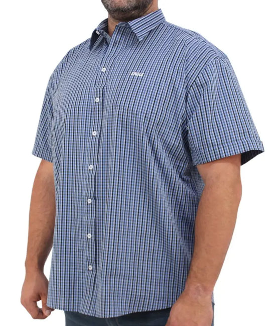 Mens Short Sleeve Check Shirt