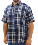 Mens Short Sleeve Check Shirt