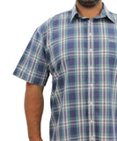 Mens Short Sleeve Check Shirt | Eagle Clothing | Plus Size | Big & Tall