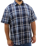Mens Short Sleeve Check Shirt