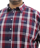 Mens Short Sleeve Check Shirt | Eagle Clothing | Plus Size | Big & Tall