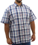 Mens Short Sleeve Check Shirt