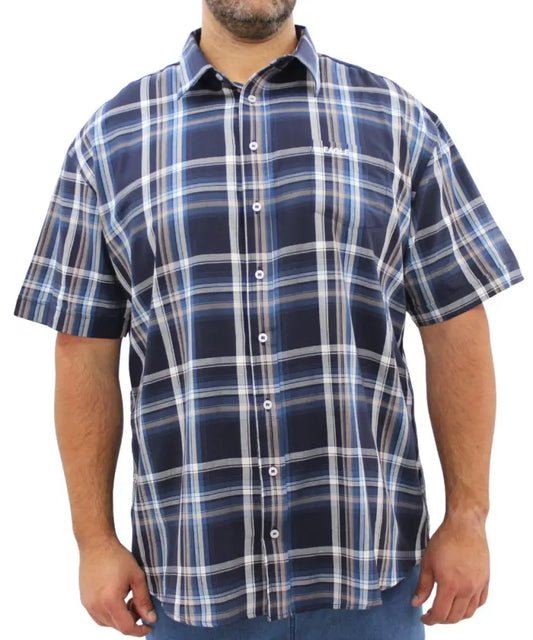 Mens Short Sleeve Check Shirt