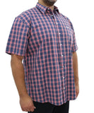 Mens Short Sleeve Check Shirt | Eagle Clothing | Plus Size | Big & Tall
