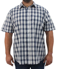 Mens Short Sleeve Check Shirt