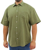 Mens Short Sleeve Linen Shirt