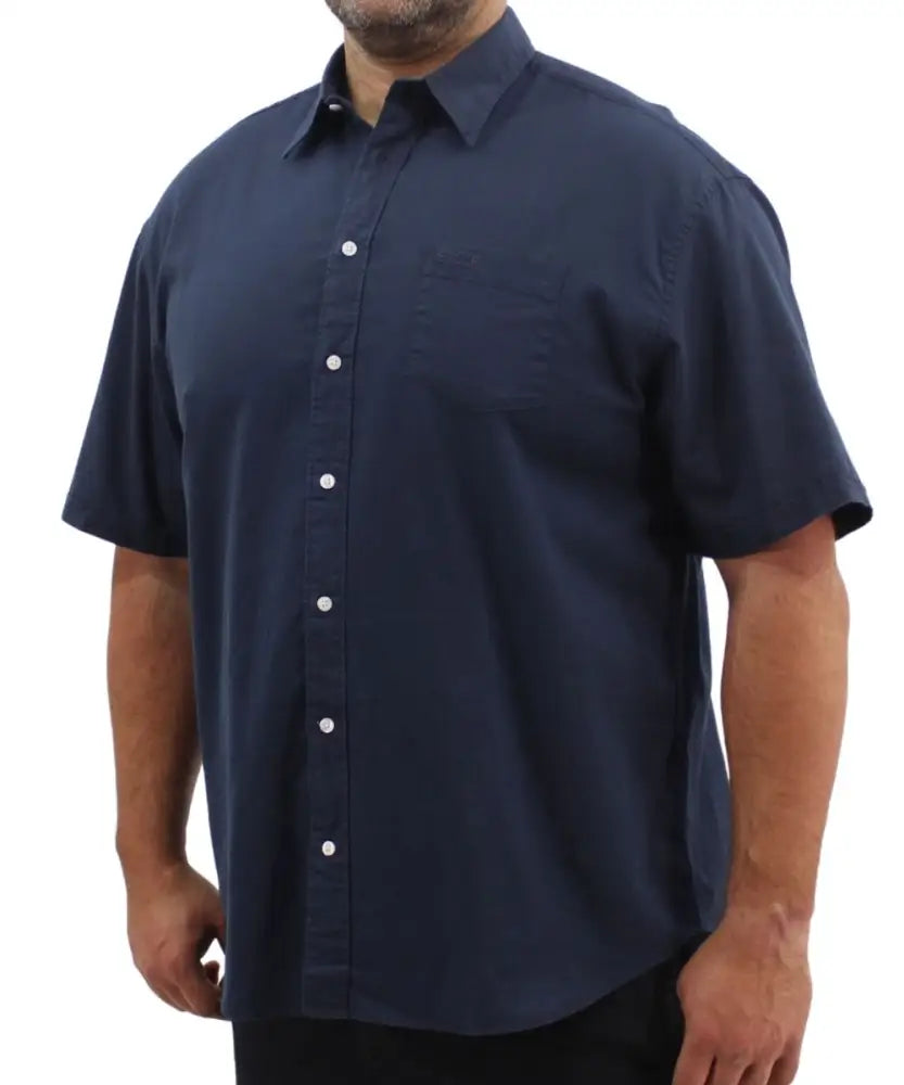Mens Short Sleeve Linen Shirt | R499.90 | Eagle Clothing | Plus Size | Big & Tall