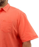 Mens Short Sleeve Linen Shirt