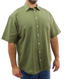 Mens Short Sleeve Linen Shirt