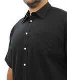 Mens Short Sleeve Linen Shirt