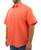 Mens Short Sleeve Linen Shirt