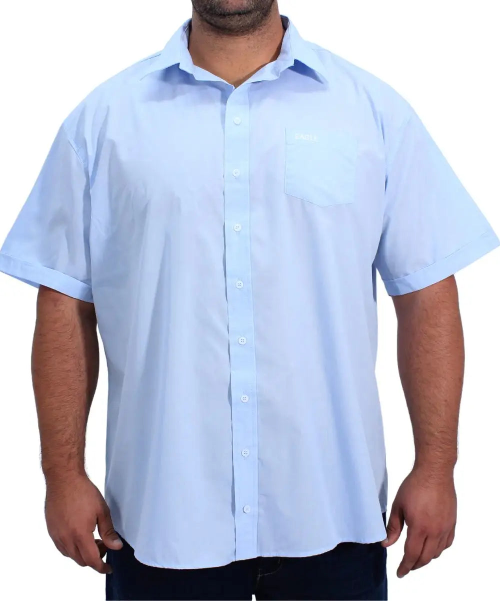 Mens Short Sleeve Plain Shirt | R289.90 Eagle Clothing Plus Size Big & Tall