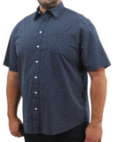 Mens Short Sleeve Printed Shirt | Eagle Clothing | Plus Size | Big & Tall