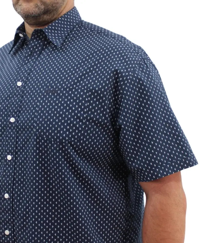 Mens Short Sleeve Printed Shirt | Eagle Clothing | Plus Size | Big & Tall
