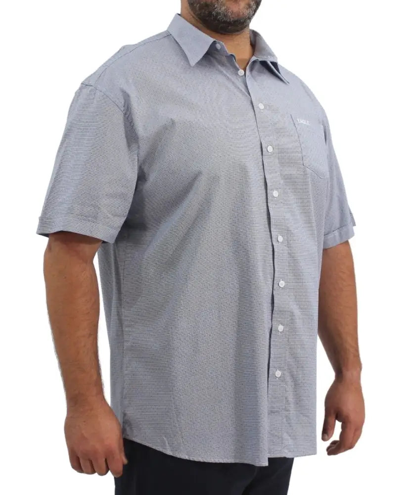 Mens Short Sleeve Printed Shirt | Eagle Clothing | Plus Size | Big & Tall