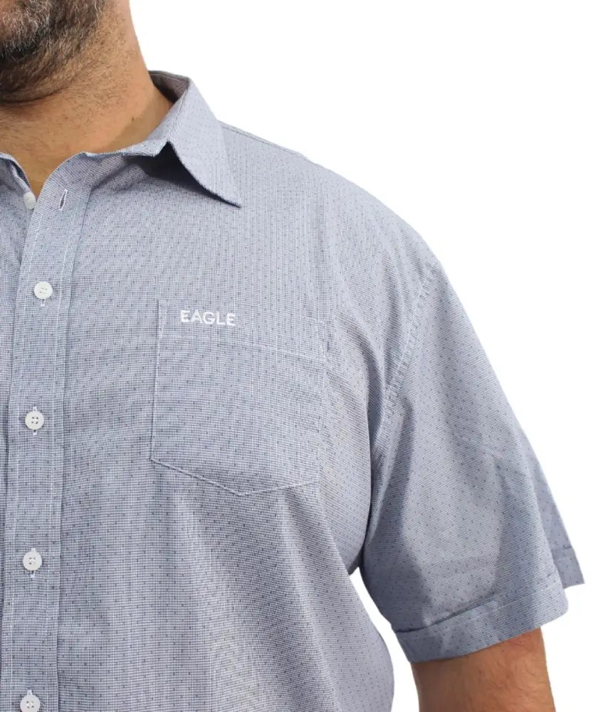 Mens Short Sleeve Printed Shirt | Eagle Clothing | Plus Size | Big & Tall