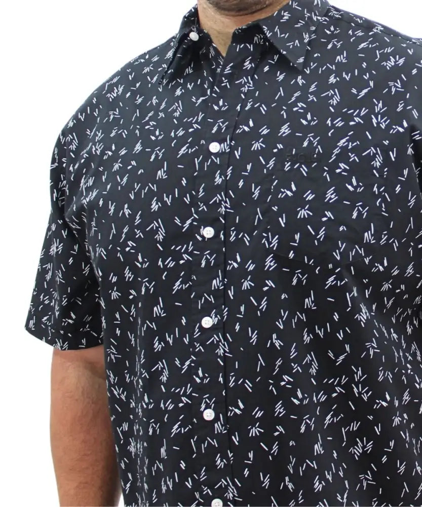 Mens Short Sleeve Printed Shirt | Eagle Clothing | Plus Size | Big & Tall