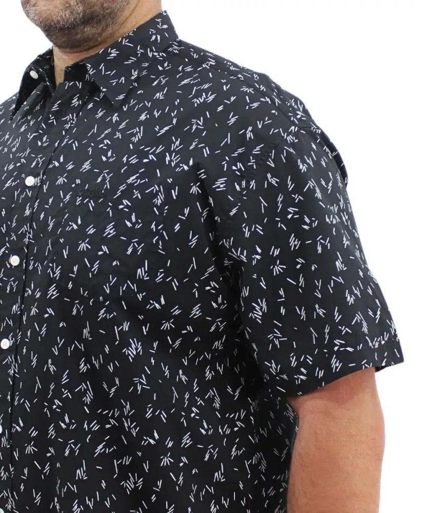 Mens Short Sleeve Printed Shirt | Eagle Clothing | Plus Size | Big & Tall