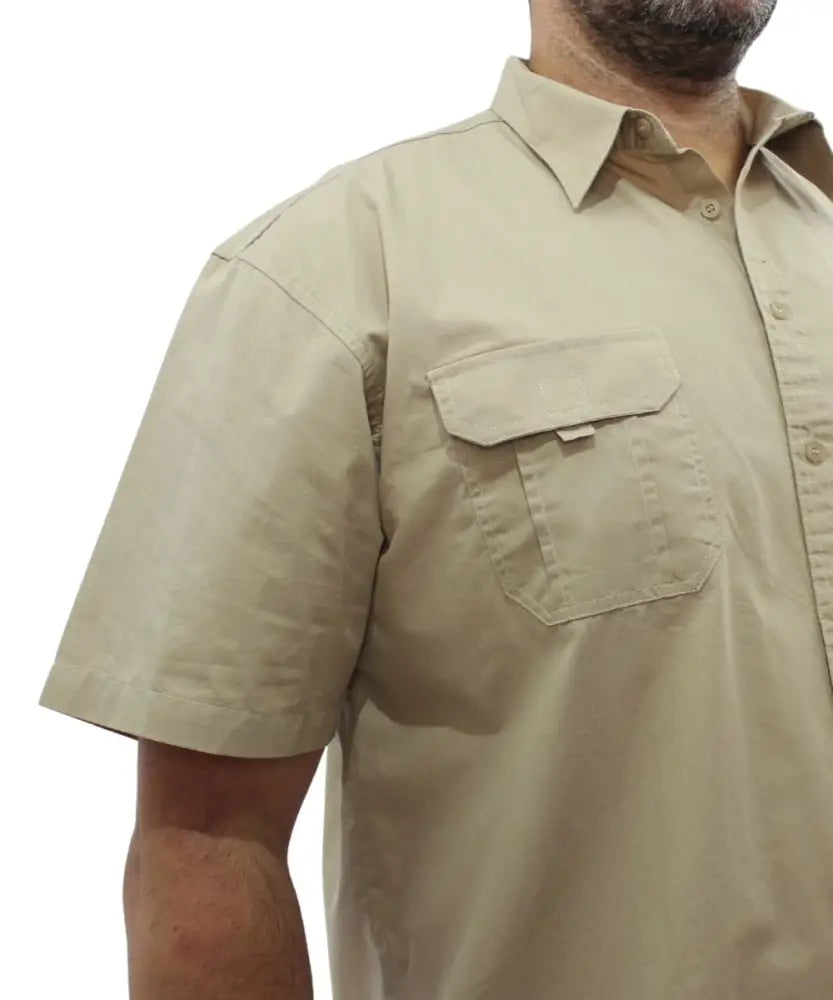 Mens Short Sleeve Soft Bush Shirt | Eagle Clothing | Plus Size | Big & Tall