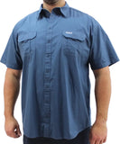 Mens Short Sleeve Soft Bush Shirt | Eagle Clothing | Plus Size | Big & Tall