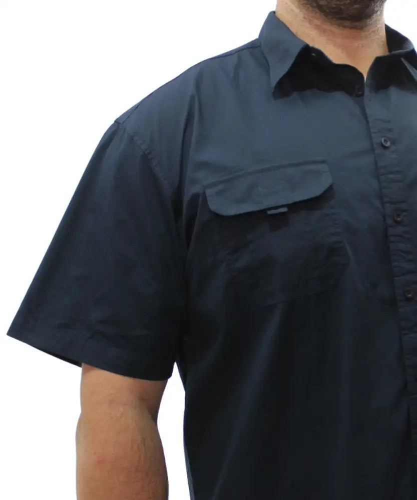 Mens Short Sleeve Soft Bush Shirt | Eagle Clothing | Plus Size | Big & Tall