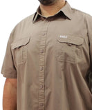 Mens Short Sleeve Soft Bush Shirt | Eagle Clothing | Plus Size | Big & Tall