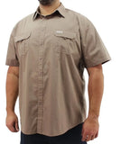Mens Short Sleeve Soft Bush Shirt | Eagle Clothing | Plus Size | Big & Tall