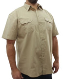 Mens Short Sleeve Soft Bush Shirt | Eagle Clothing | Plus Size | Big & Tall