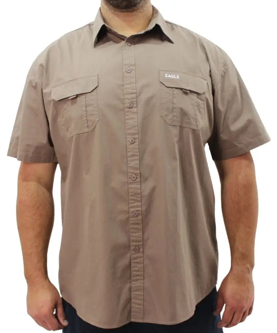 Mens Short Sleeve Soft Bush Shirt