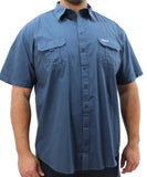 Mens Short Sleeve Soft Bush Shirt | Eagle Clothing | Plus Size | Big & Tall