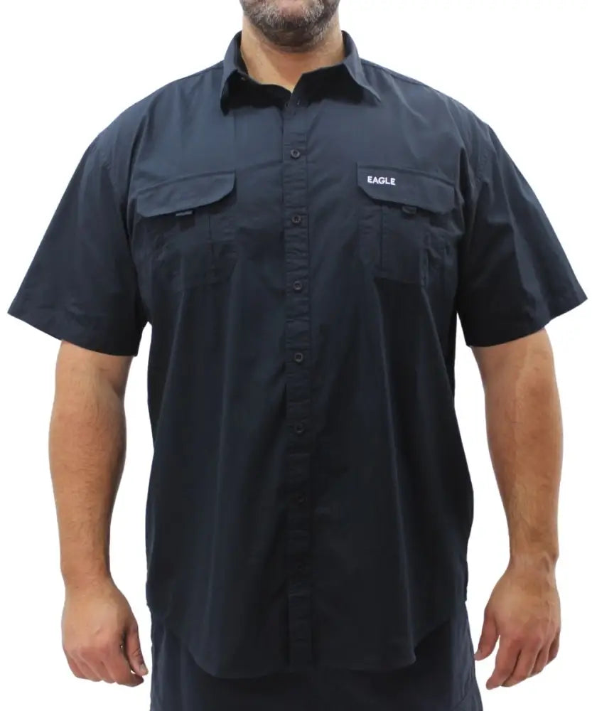 Mens Short Sleeve Soft Bush Shirt | R499.90 | Eagle Clothing | Plus Size | Big & Tall