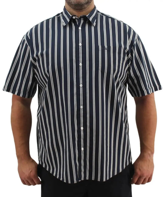 Mens Short Sleeve Stripe Shirt