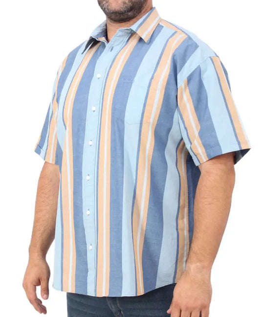 Mens Short Sleeve Stripe Shirt
