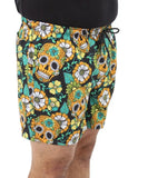 Mens Skull Swim Shorts