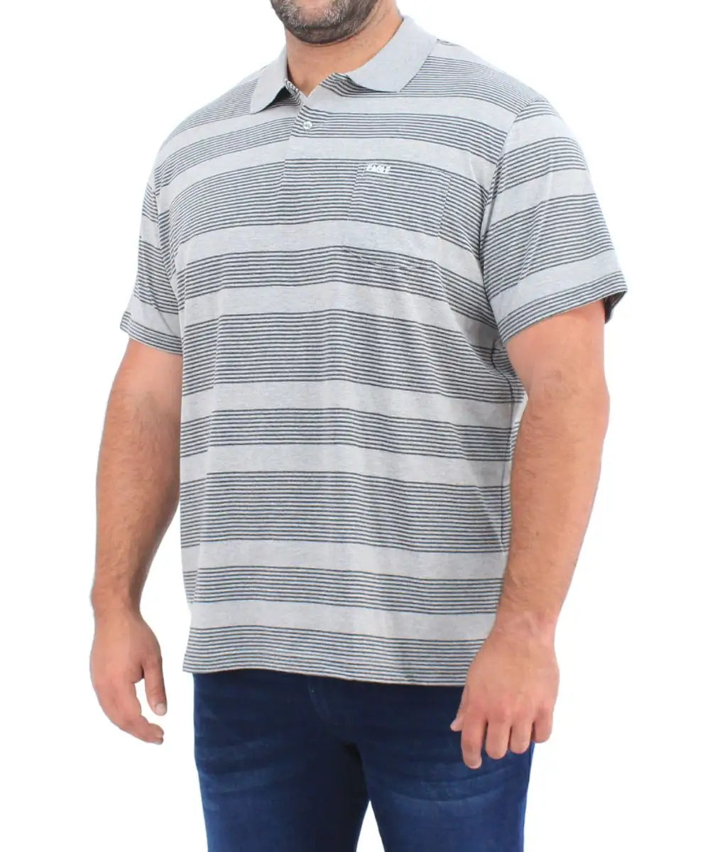 Mens Stripe Golfer | R399.90 Eagle Clothing Plus Size Big & Tall