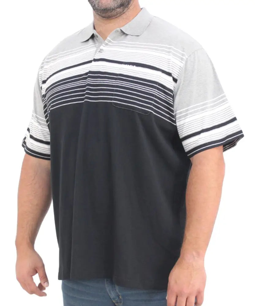 Mens Stripe Golfer | R419.90 | Eagle Clothing | Plus Size | Big & Tall