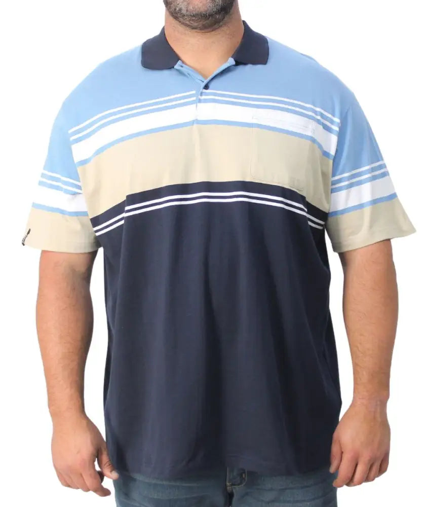 Mens Stripe Golfer | R419.90 | Eagle Clothing | Plus Size | Big & Tall