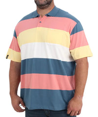 Mens Stripe Golfer | R419.90 | Eagle Clothing | Plus Size | Big & Tall