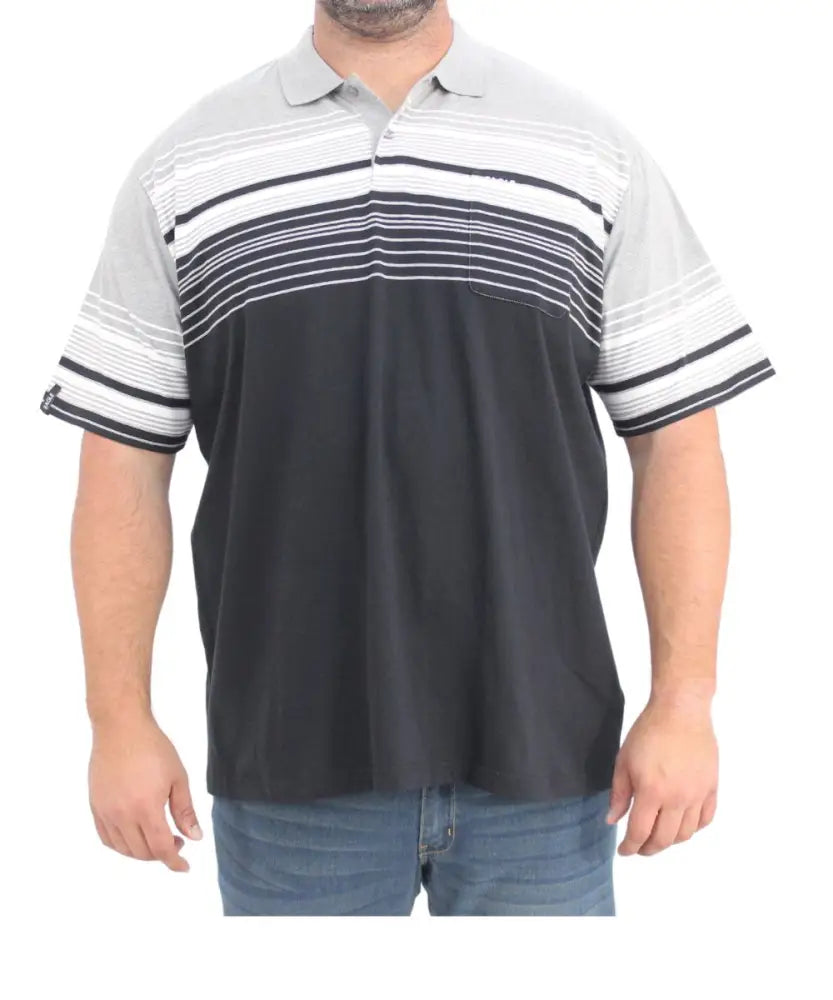 Mens Stripe Golfer | R419.90 | Eagle Clothing | Plus Size | Big & Tall