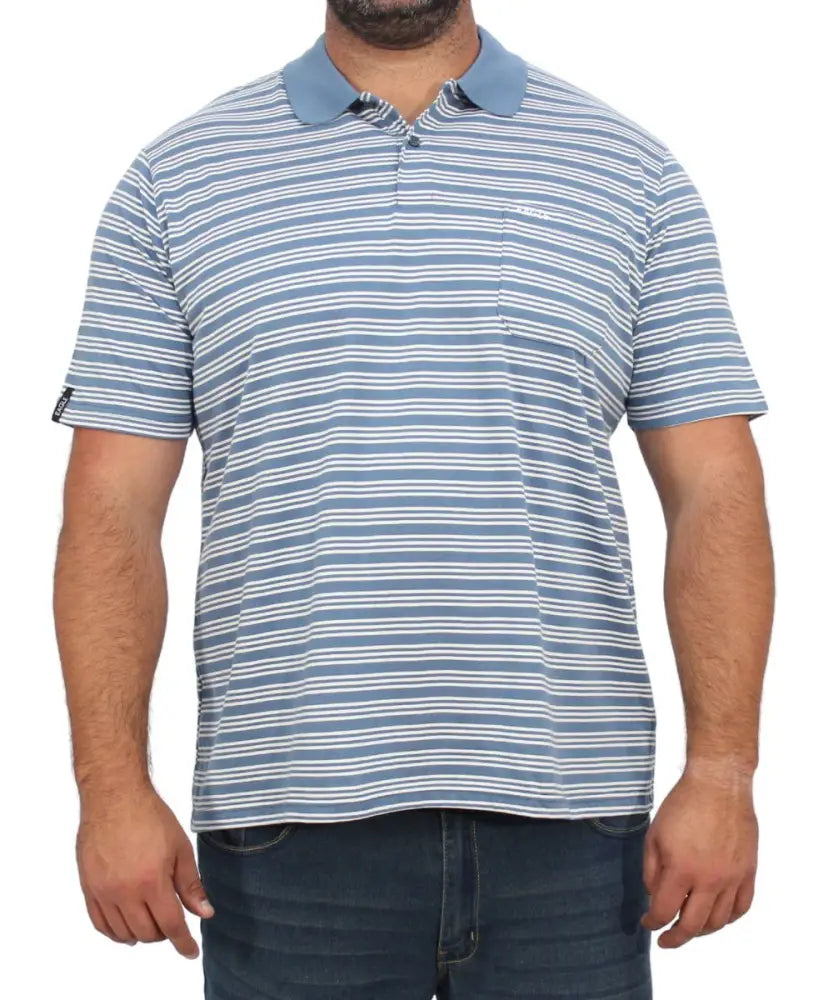 Mens Stripe Golfer | R399.90 | Eagle Clothing | Plus Size | Big & Tall