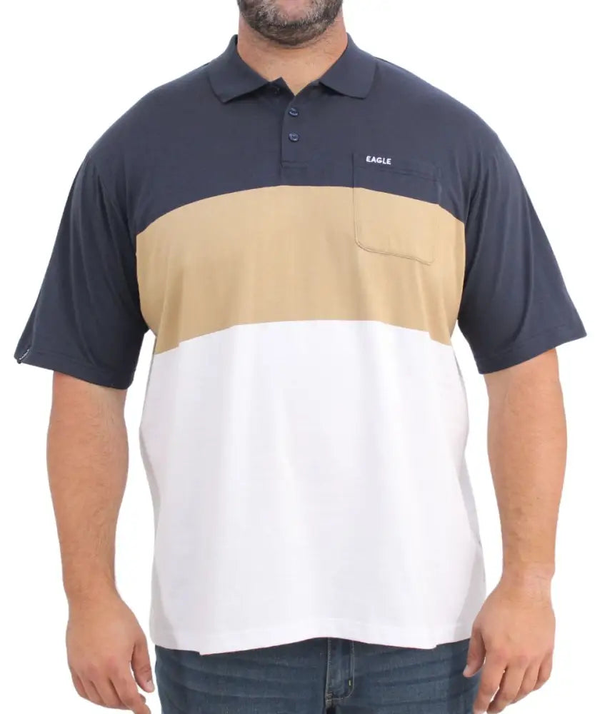 Mens Stripe Golfer | R419.90 | Eagle Clothing | Plus Size | Big & Tall