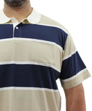 Mens Stripe Golfer | Eagle Clothing | Plus Size | Big & Tall