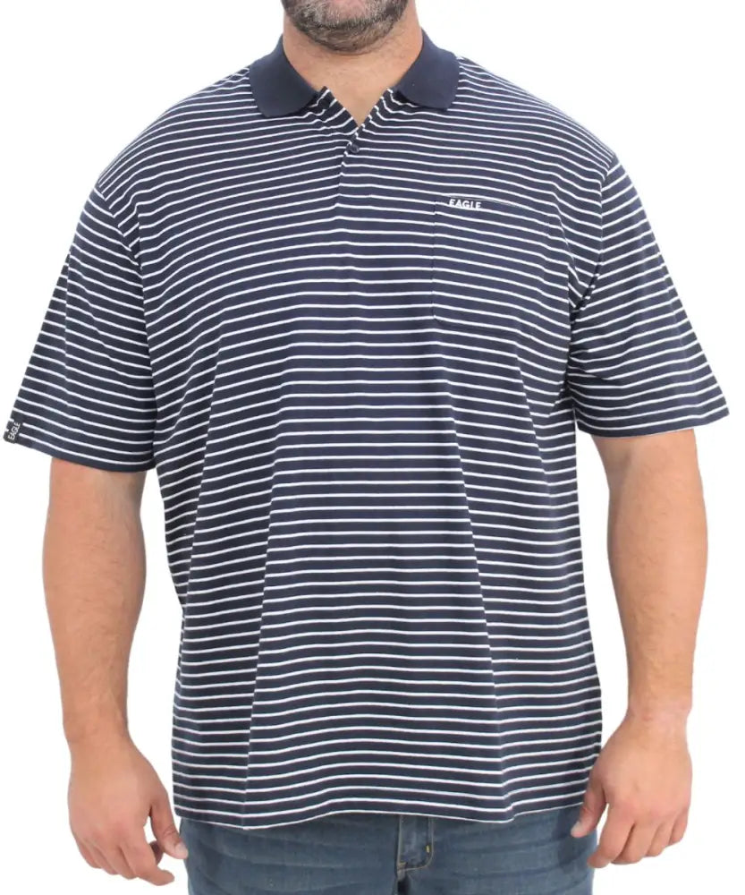 Mens Stripe Golfer | R419.90 | Eagle Clothing | Plus Size | Big & Tall