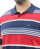 Mens Stripe Golfer | Eagle Clothing | Plus Size | Big & Tall